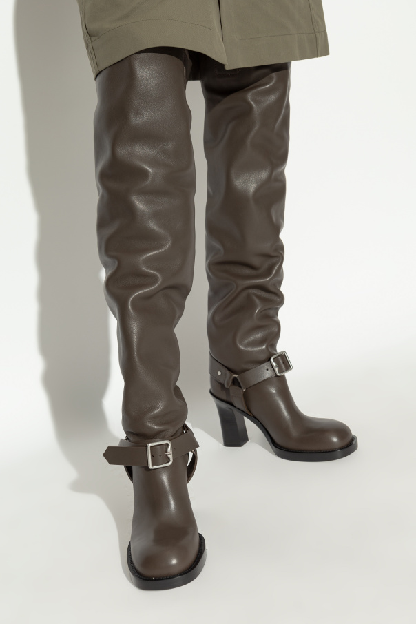 Burberry Leather Over-the-Knee Boots