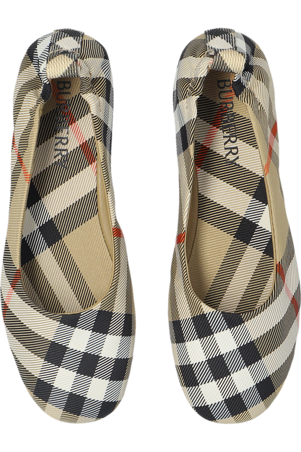 Burberry Kids Bailarinas con patrón de cuadros