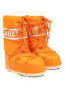 Moon Boot Kids ORANGE Snow Boots Icon Nylon