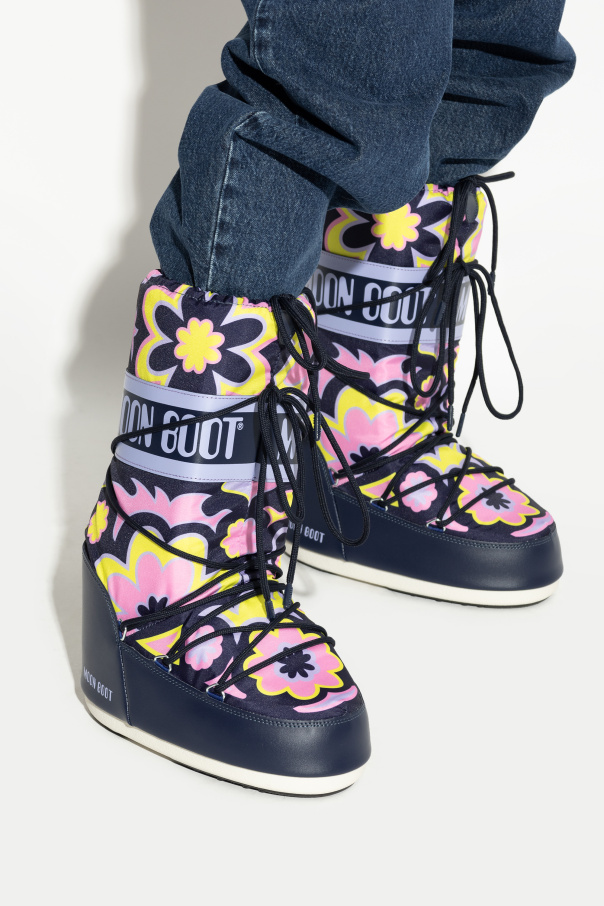 Moon Boot Snow Boots Icon Low Flower