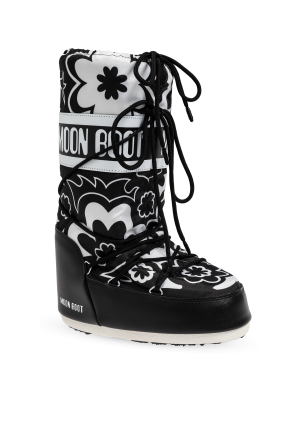 Moon Boot Snow Boots Icon Flower