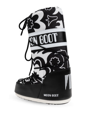 Moon Boot Snow Boots Icon Flower