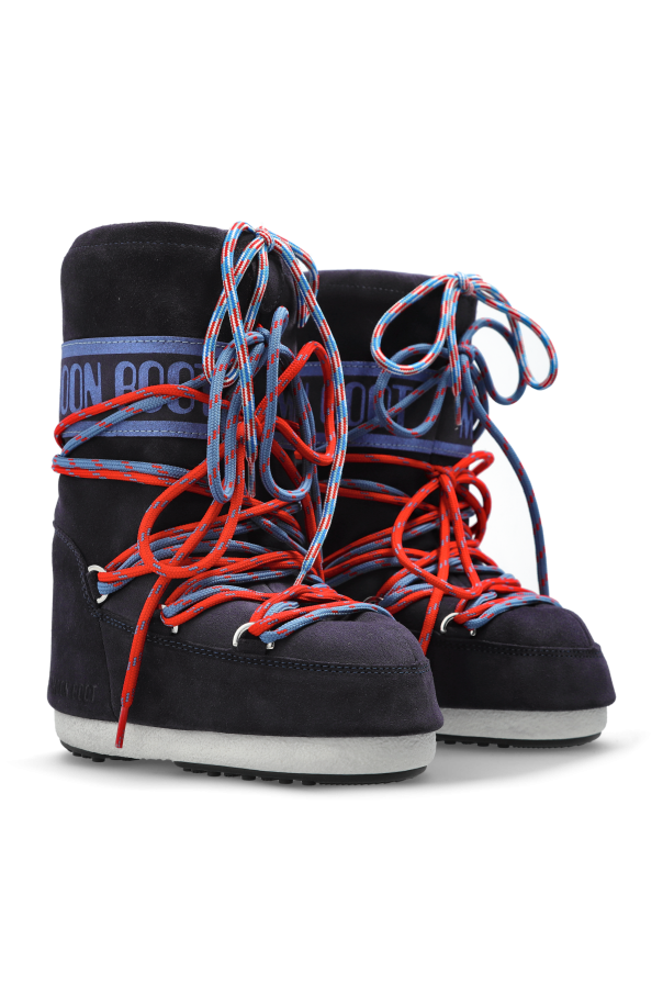 Moon Boot Kids Snow Boots `MB ICON SUEDE LACES`