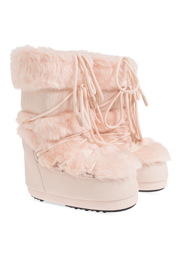 Moon Boot Kids Snow boots ‘MB ICON FAUX FUR’