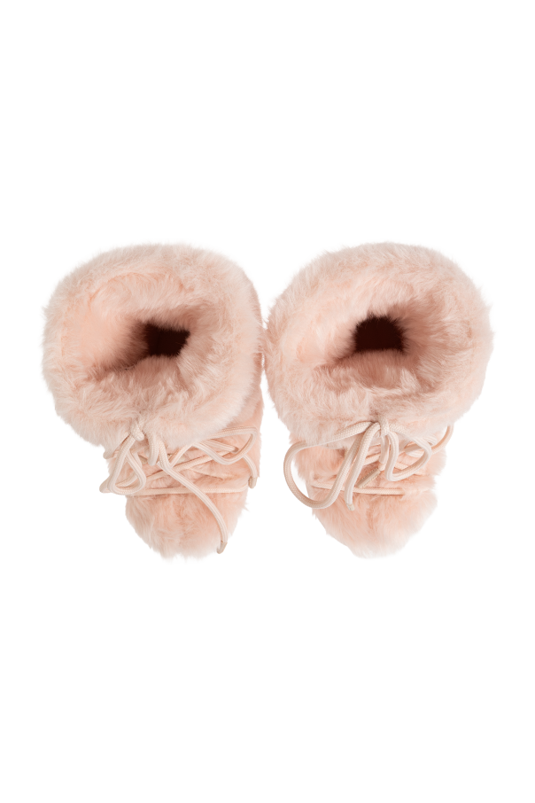 Moon Boot Kids Snow boots ‘MB ICON FAUX FUR’