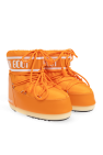 Moon Boot Kids ORANGE Snow Boots 'Icon Low Nylon'