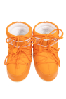 Moon Boot Kids ORANGE Snow Boots 'Icon Low Nylon'