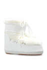 Moon Boot WHITE Snow Boots Icon Low Faux Fur