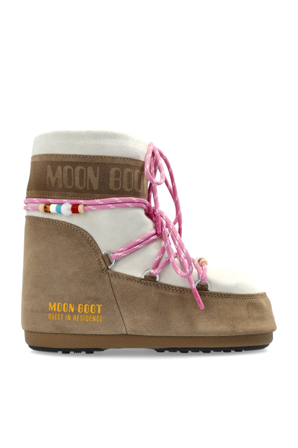 Moon Boot Śniegowce `X GIR Icon Low Suede Beads`