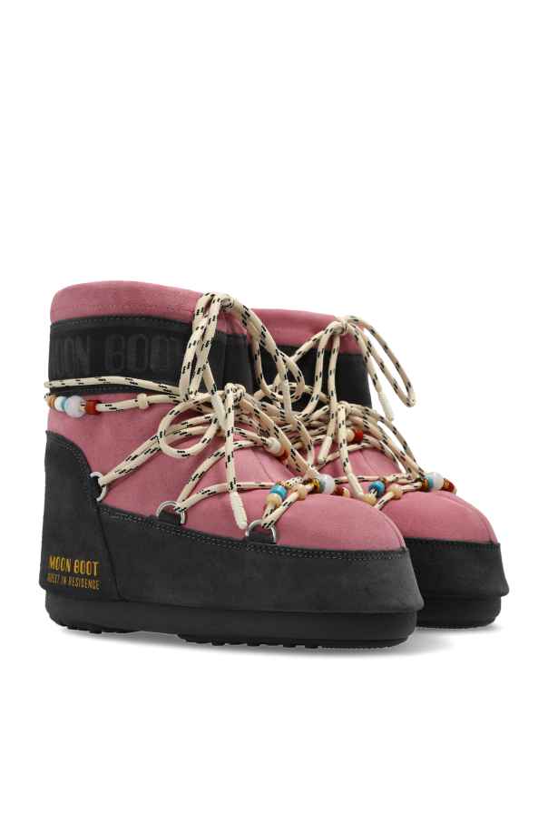 Moon Boot Kids Snow Boots `X Gir Icon Low Suede Beads`