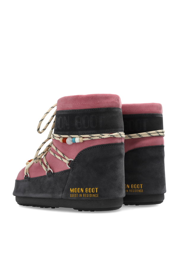Moon Boot Kids Snow Boots `X Gir Icon Low Suede Beads`