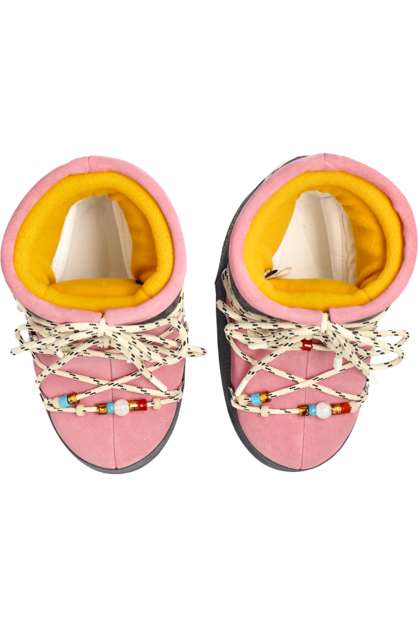 Moon Boot Kids Snow Boots `X Gir Icon Low Suede Beads`