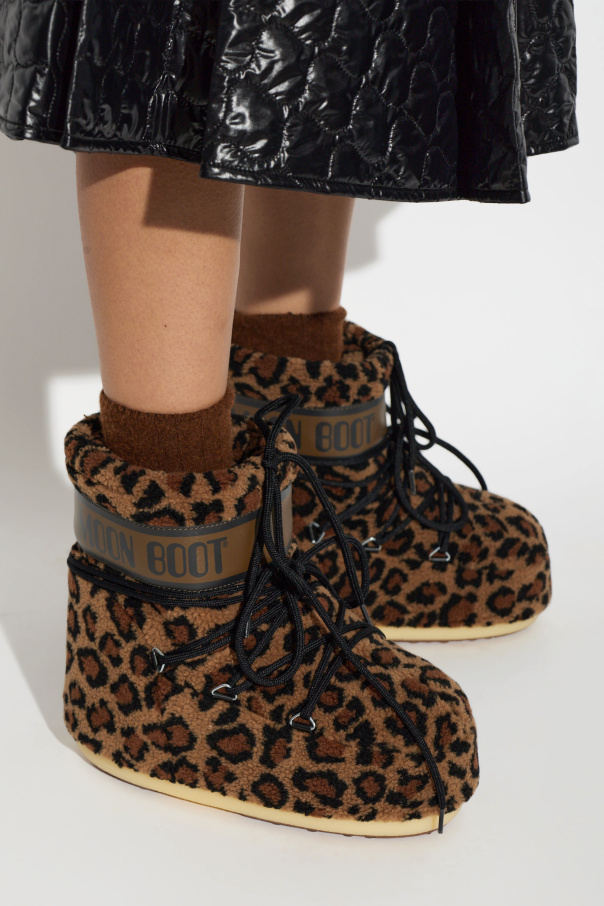Moon Boot Snow boots ‘MB ICON LOW FLEECE LEOPARD’
