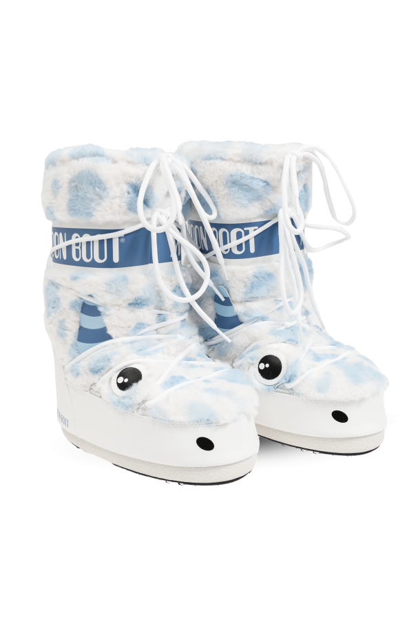 Moon Boot Kids Snow Boots Icon Yeti Faux Fur