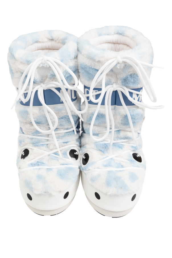 Moon Boot Kids Snow Boots Icon Yeti Faux Fur