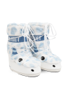 Moon Boot Kids WHITE Snow Boots Icon Yeti Faux Fur