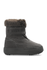 Moon Boot Kids GREY Snow boots Jr Park Strap Boot Suede