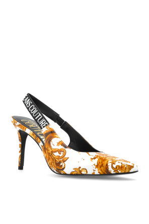 Versace Jeans Couture Heeled shoes with `barocco` pattern