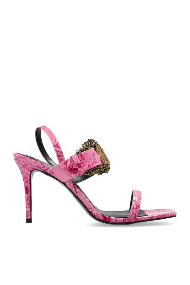 Versace Jeans Couture Heeled sandals with 'barocco' print