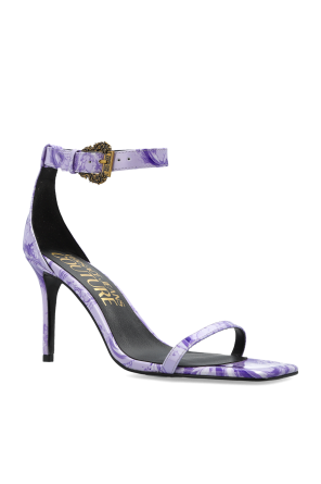 Versace Jeans Couture Heeled sandals with 'barocco' print