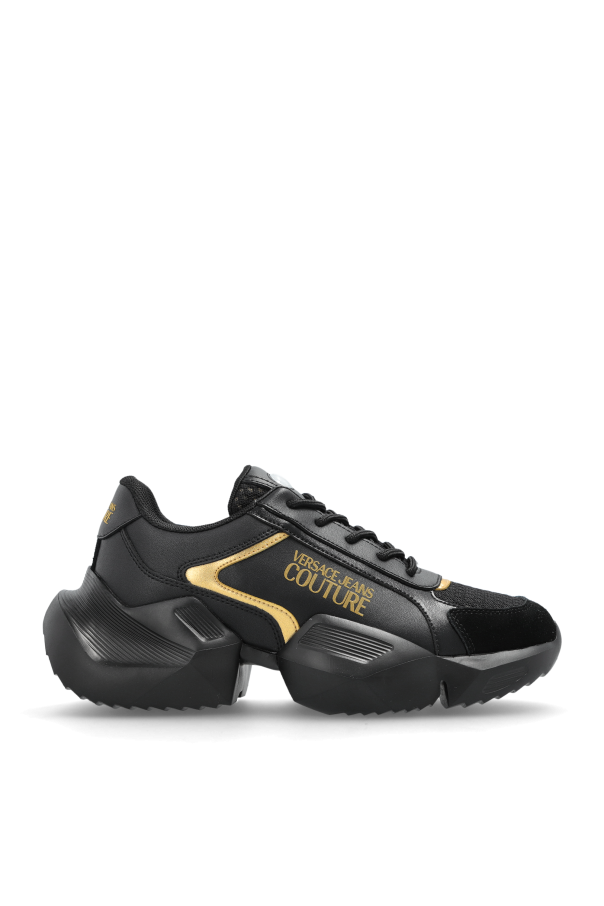 Sports shoes with printed logo od Versace Jeans Couture
