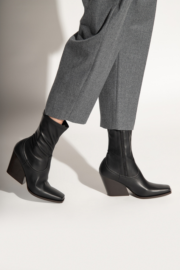 stella sweatshirt McCartney ‘Cowboy’ heeled ankle boots