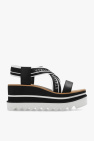 Stella McCartney BLACK ‘Sneak-Elyse’ wedge sandals