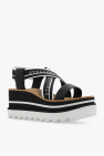 Stella McCartney BLACK ‘Sneak-Elyse’ wedge sandals