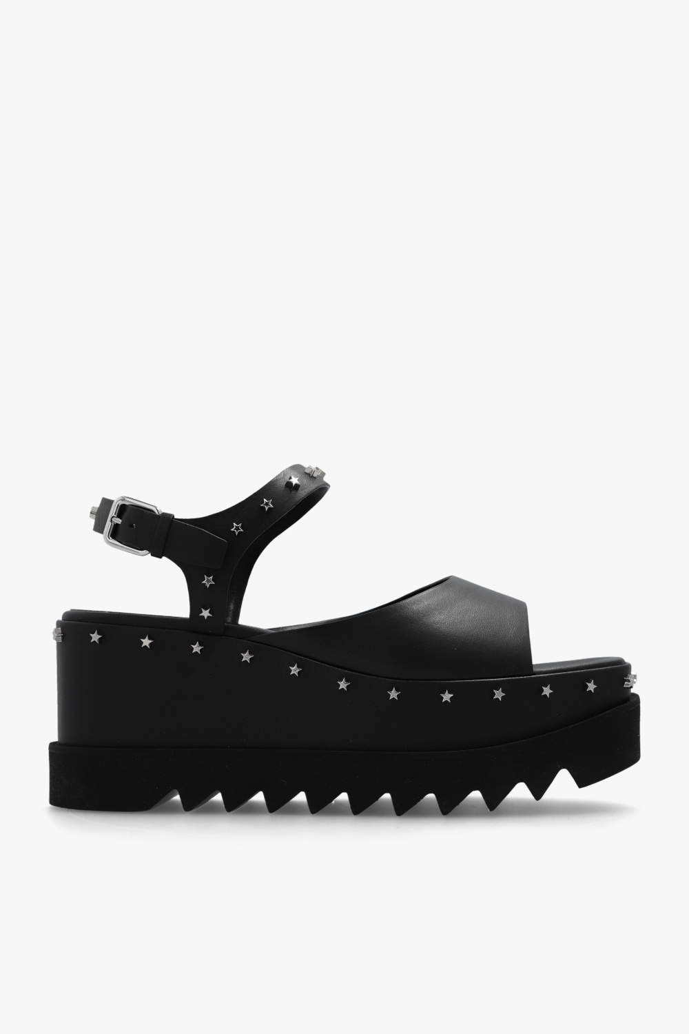 Felpa con logo con stella grigia - Black 'Elyse' platform sandals