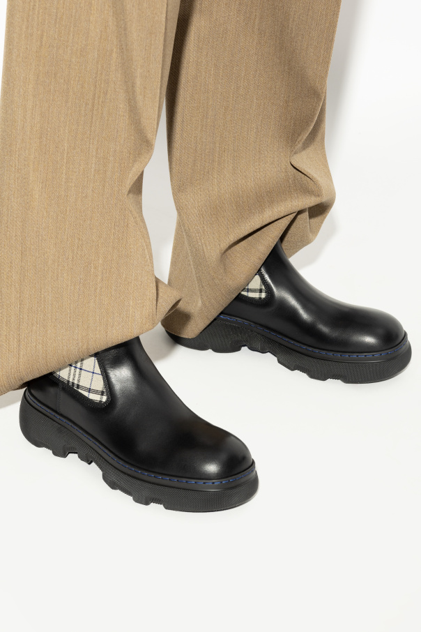 Burberry Skórzane sztyblety `Creeper`
