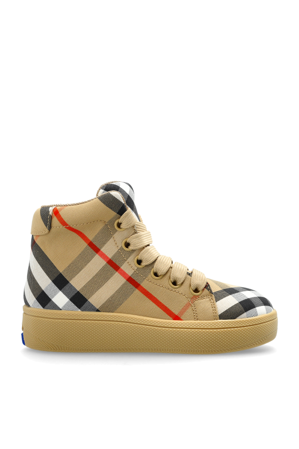Plaid pattern shoes od Burberry Kids