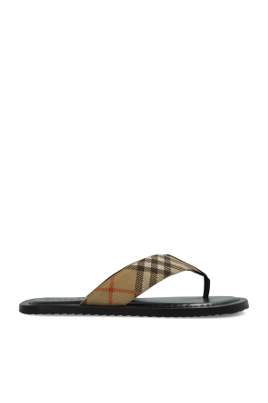 Leather slides