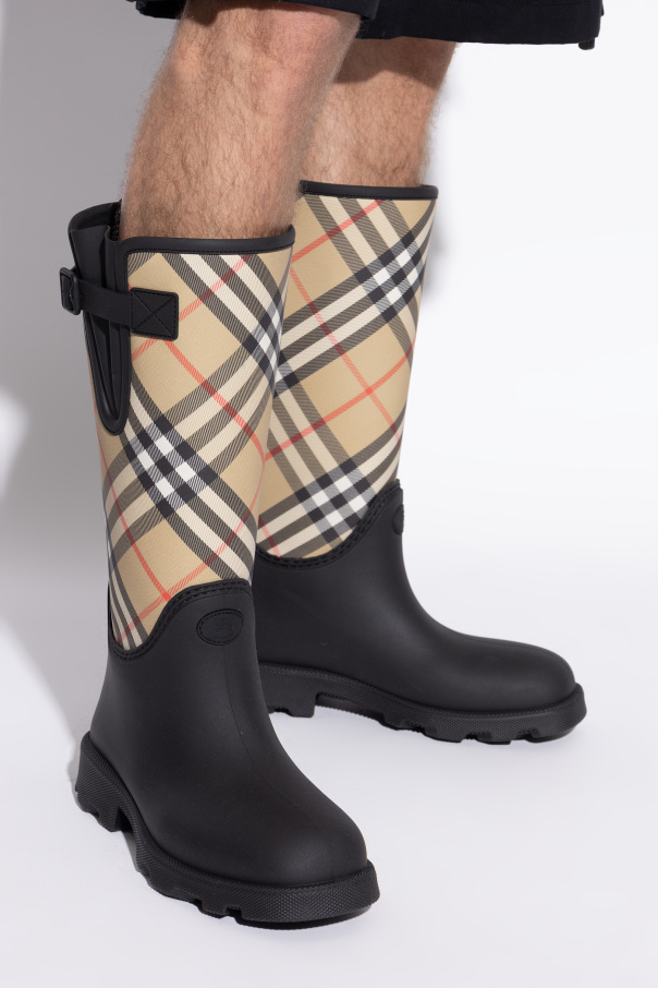 Burberry Plaid-patterned wellington boots