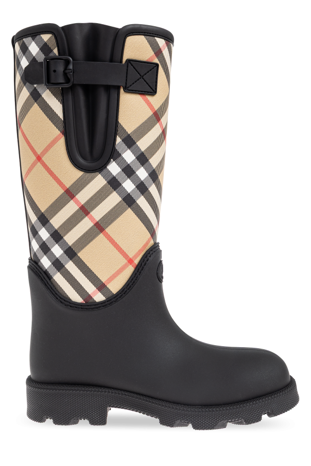 Patterned wellington boots od Burberry
