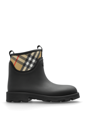 Short wellington boots with a plaid pattern od Burberry