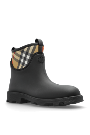 Burberry Short wellington boots with a plaid pattern