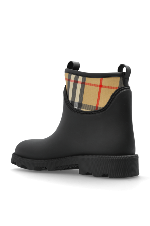 Burberry Short wellington boots with a plaid pattern