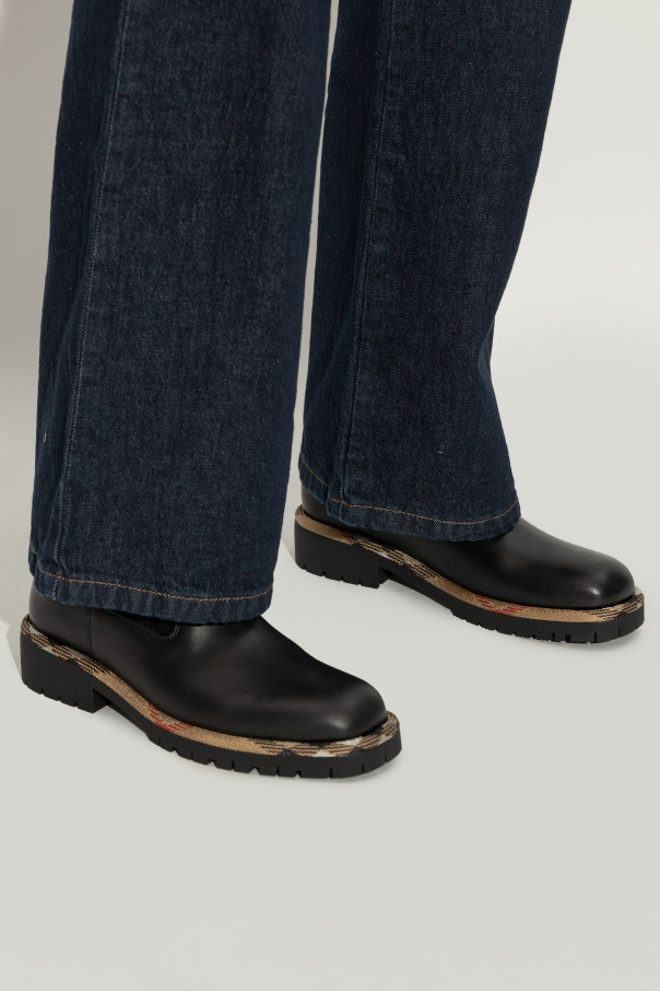 Burberry Lederstiefeletten