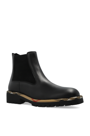 Burberry Lederstiefeletten