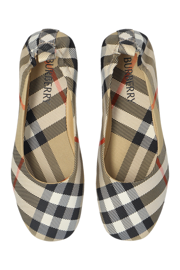 Burberry Kids Ballerinas mit Karomuster