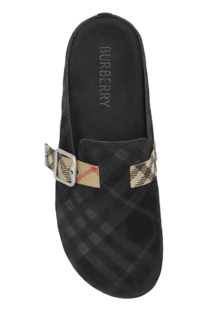 Burberry Suede slides `Urchin`
