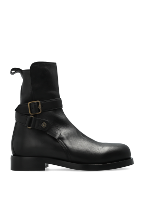 Leather ankle boots