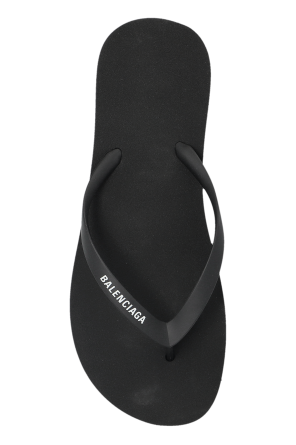 Balenciaga Rubber flip-flops with logo