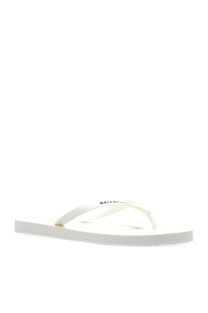 Balenciaga Gummislipper mit Logo