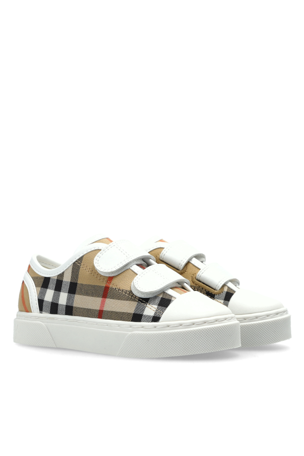 Burberry Kids Zapatos con estampado de cuadros