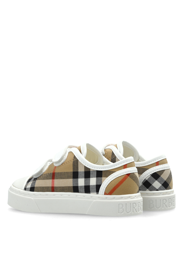 Burberry Kids Zapatos con estampado de cuadros