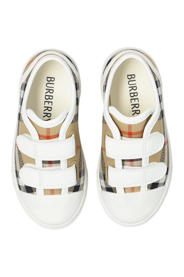 Burberry Kids Zapatos con estampado de cuadros