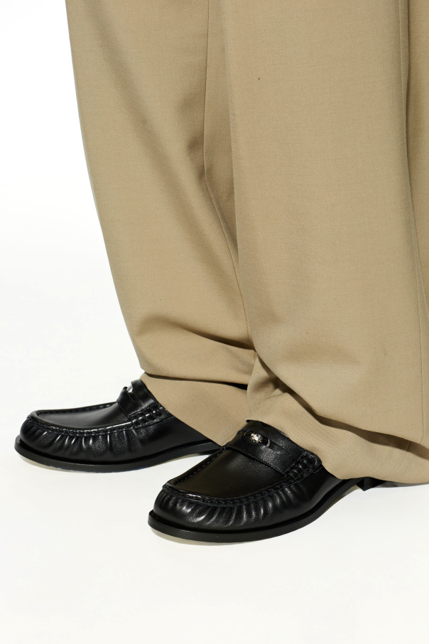 Burberry Sapatos de couro tipo ‘Loafers’