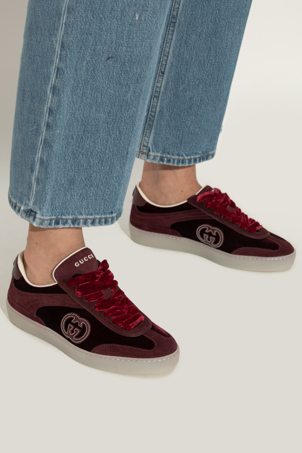 Gucci Velvet sports shoes
