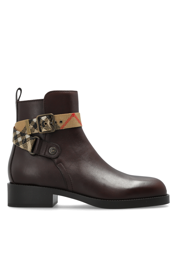 ‘Huntley’ heeled ankle boots od Burberry